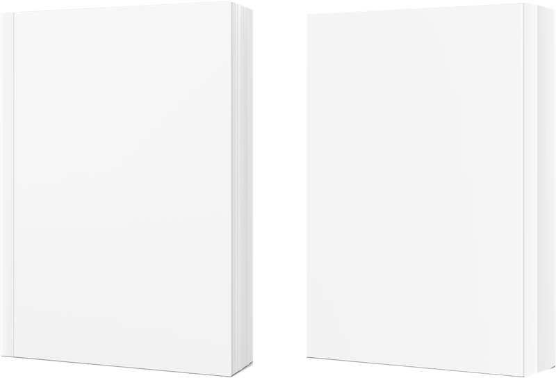 Gedrucktes Buch – Vorder- und Rückseite