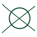 Pflegesymbol: Nicht chemisch reinigen
