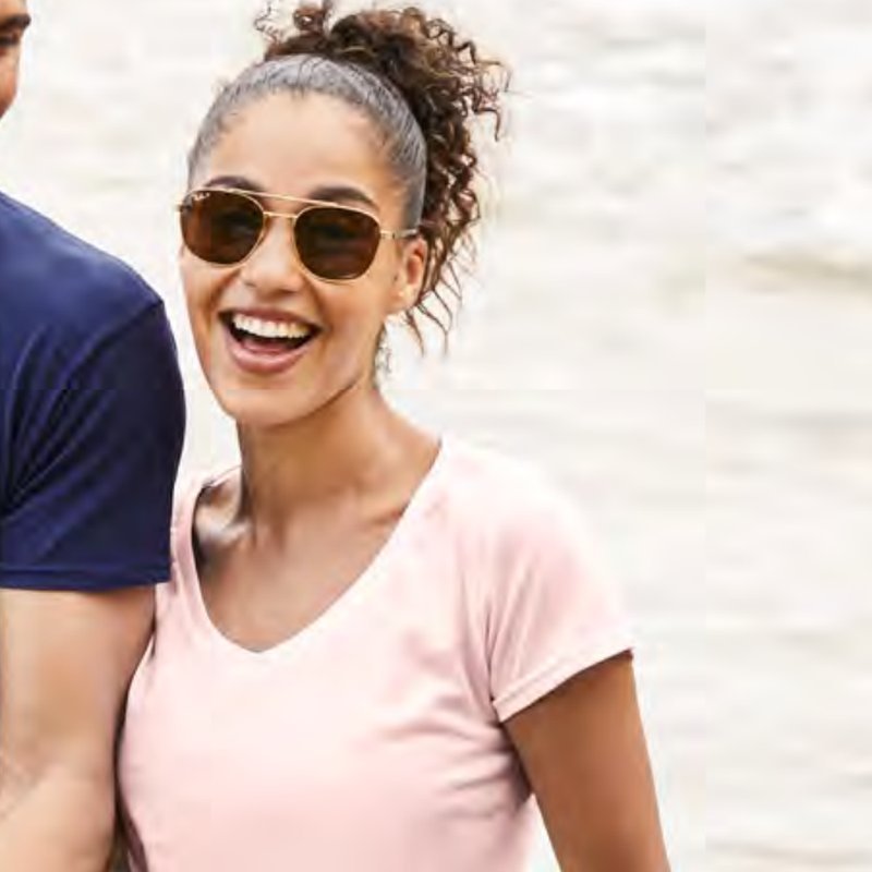 Fruit of the Loom Ladies Iconic 150 V-Neck T bedrucken