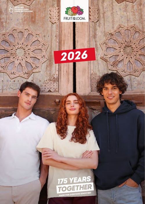 Fruit of the Loom Katalog 2026 – Seite 1