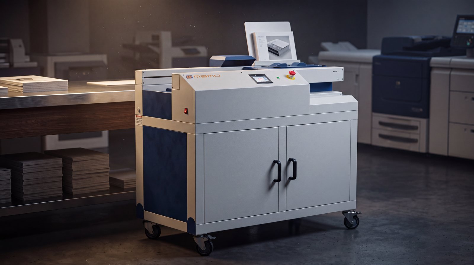 Klebebinder MAMO LEGA 420 in unserer Produktion in Rödermark