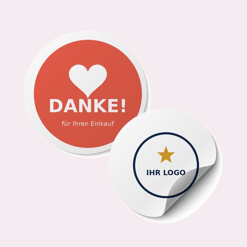 Runde Sticker