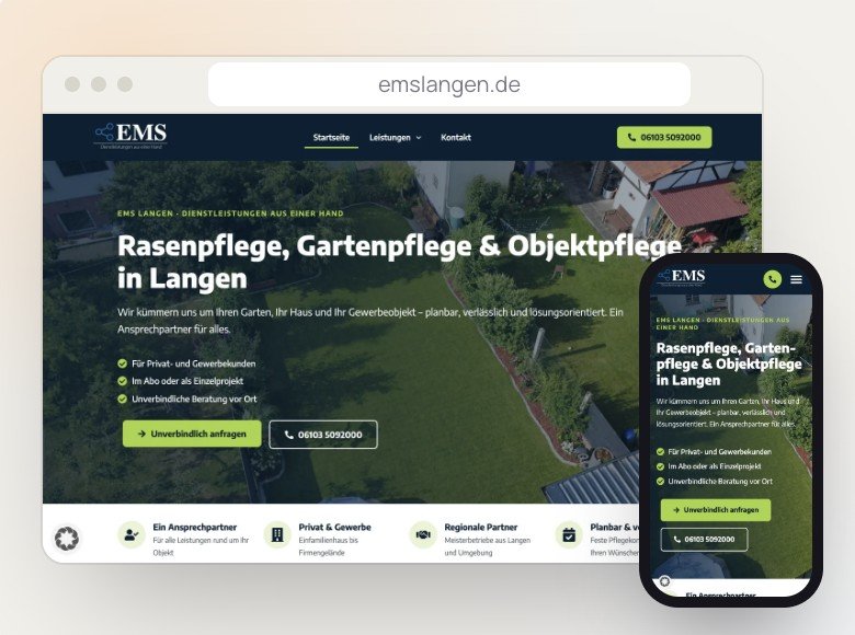 Website EMS Langen