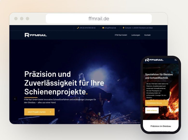Website FFM Rail GmbH