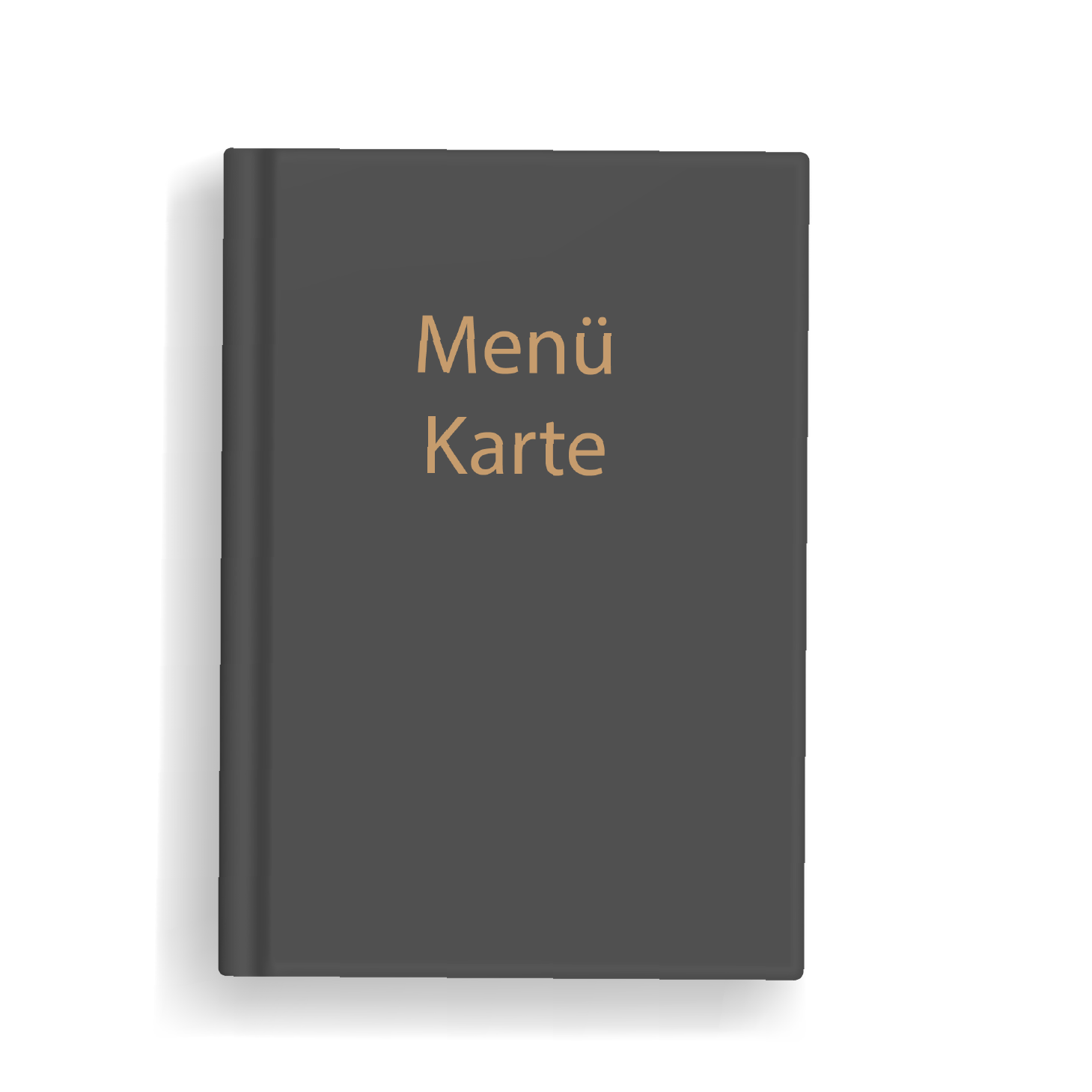 Hardcover-Menükarten mit Goldbeschriftung – Bild 2