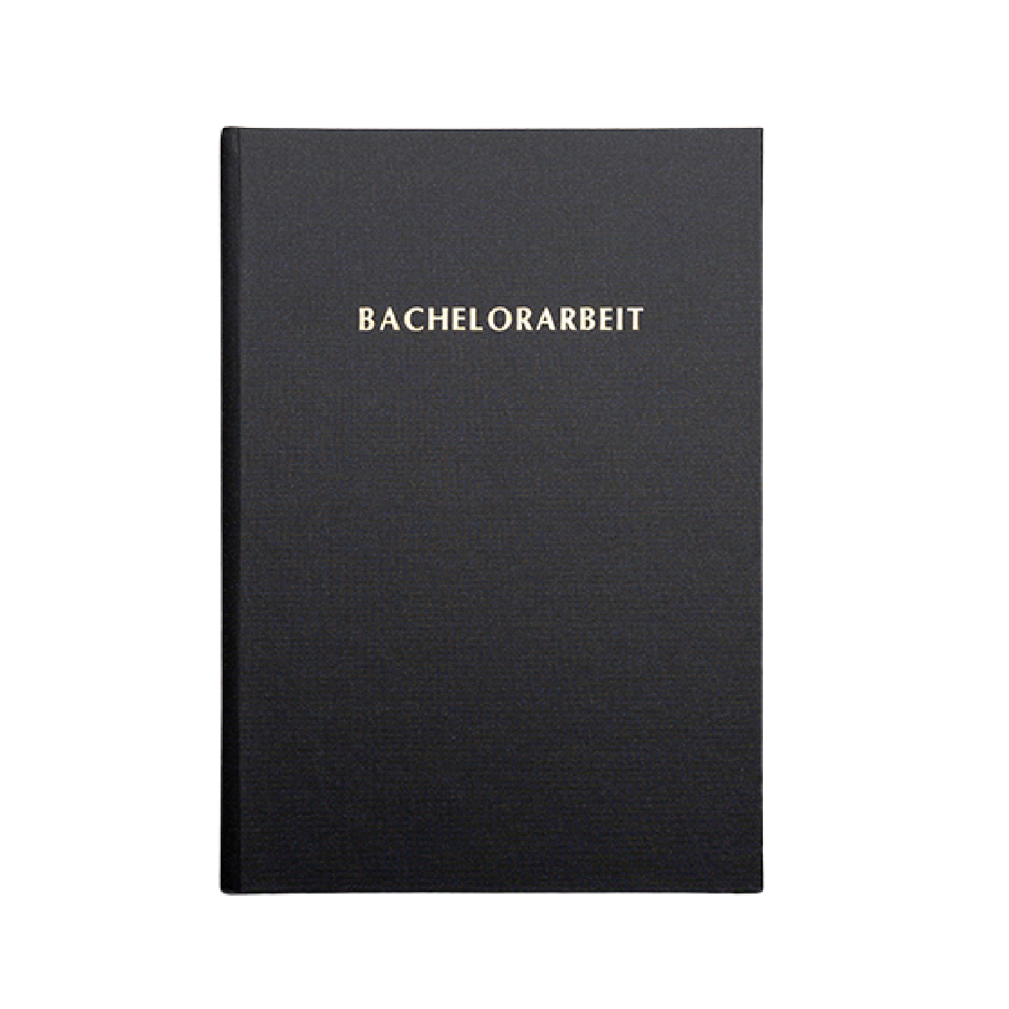 Hardcover-Klemmbindung mit Beschriftung